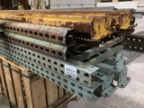 PALLET RACKING WITH WOODEN SHELFS, METAL BREAK DOWN SHELF
