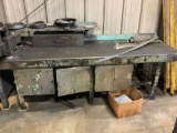 8 FT HEAVY DUTY WORK BENCH WITH STORAGE AND A