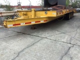1979 BROO LOW BOY EQUIPMENT TRAILER 8'X18' VIN: 0W95539