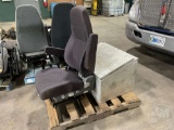 2 AIR RIDE SEATS, 1 WITH NO MOUNT OR CONTROLS