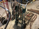 2 WHEELED DOLLY WITH CUTTING TORCH HOSES