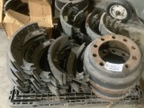 NEW, BRAKE SHOES AND 2 BRAKE DRUMS
