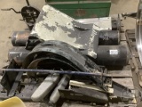 AIR TANKS, BRACKETS, LANDING GEAR, PRESS, HANGING LIGHTED CABINET