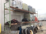 2 SECTIONS OF PALLET RACKING WITH WIRE SHELF’......S RACKING, NO