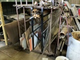 VARIOUS METALS ON METAL RACK AND VARIOUS METALS ON PALLET