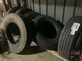 VARIOUS MIX OF TIRES 11.22.5- 295/75R22.5