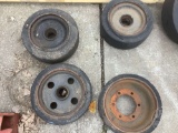 7 FORK LIFT WHEELS