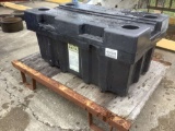 KONG TOOL BOX, METAL PALLET WITH WOOD TOP