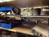 SHELF WITH, TORQUE ROD BUSHINGS, MIRROR BRACKETS, HOTSY STARTER, YOKES,