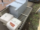 METAL SHELF WITH STORAGE SLOTS, DRIVER PAPERWORK BOX, HAND TOWEL