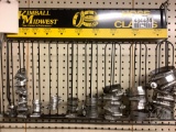 KIMBALL MIDWEST HOSE CLAMP RACK WITH CLAMPS