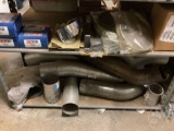 SHELF WITH, EXHAUST PIPE, LIGHTS, WHEELS STUDS, ELECTRICAL PARTS