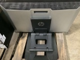 2 METAL FILING CABINETS, 3 MONITORS