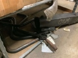SHELF WITH, DOLLY LEG AND HANDLES, PARTS BINS, U BOLTS,