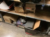 SHELF WITH, AC COMPRESSORS, STARTERS, CLUTCH, TURBO, BLOWER WHEELS AND