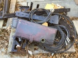 BRACKETS, BRACES, RADIATOR FILL TANK, HYDRAULIC HOSES