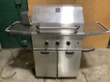 THERMADOR CHAR GLO PROPANE GRILL WITH ELECTRIC ROTISSERIE, HAS COVER