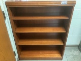 WOODEN SHELF, IN WOMENS RESTROOM