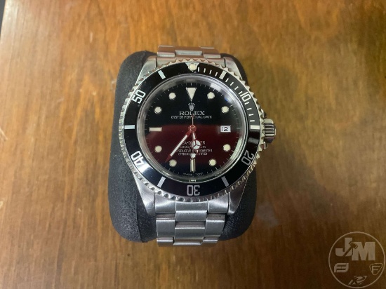 ROLEX OYSTER PERPETUAL DATE SEA-DWELLER, STAINLESS OYSTER BAND, 4,000 FT
