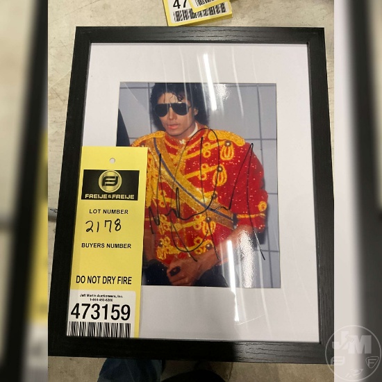 SIGNED MICHAEL JACKSON PHOTO