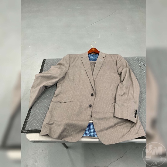 CUSTOM TAILORED SUIT TOM JAMES HOLLAND & SHERRY TAN/BROWN/BLUE