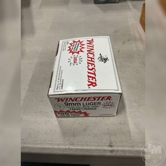 100 ROUNDS 9 MM LUGER