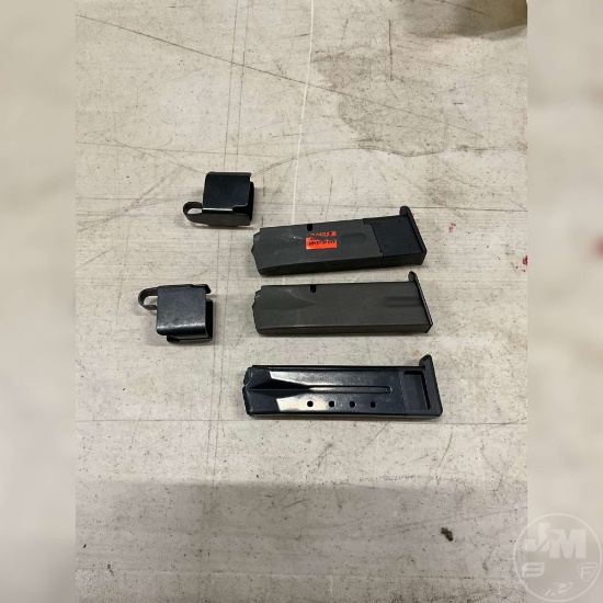 3 9MM MAGS, 2 SPEED LOADERS