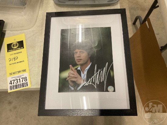 MICK JAGGER SIGNED PHOTO