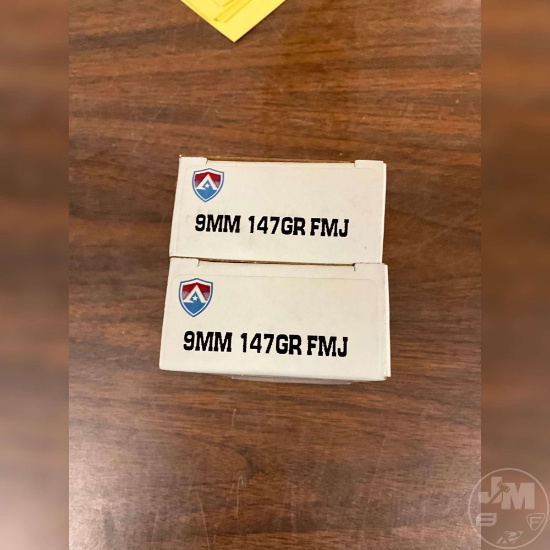 100 ROUNDS 9MM FMJ