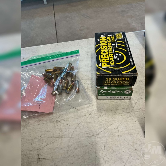 APROX 120 ROUNDS OF 38 SUPER