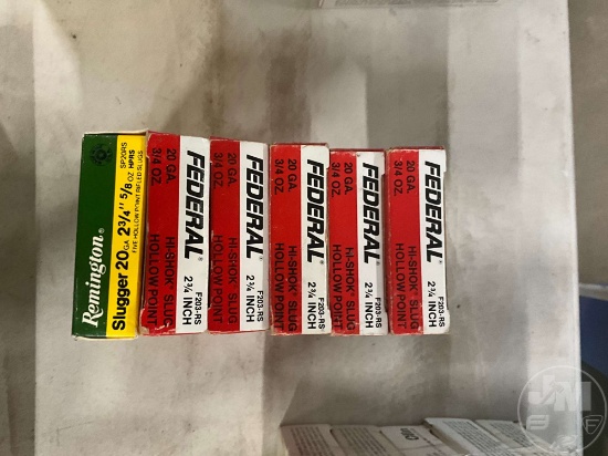 25 ROUNDS 20 GA SLUG