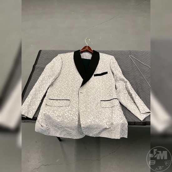 CUSTOM TAILORED SUIT TOM JAMES HOLLAND & SHERRY SILVER GREEN