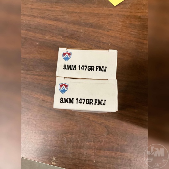 100 ROUNDS 9MM FMJ