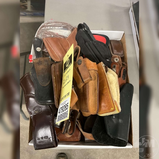 BOX OF MISC HOLSTERS