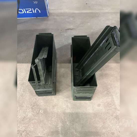 2 METAL AMMO CANS