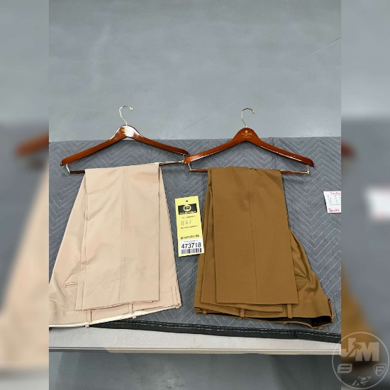 TWO PAIR OF DRESS SLACKS SIZE 40&42