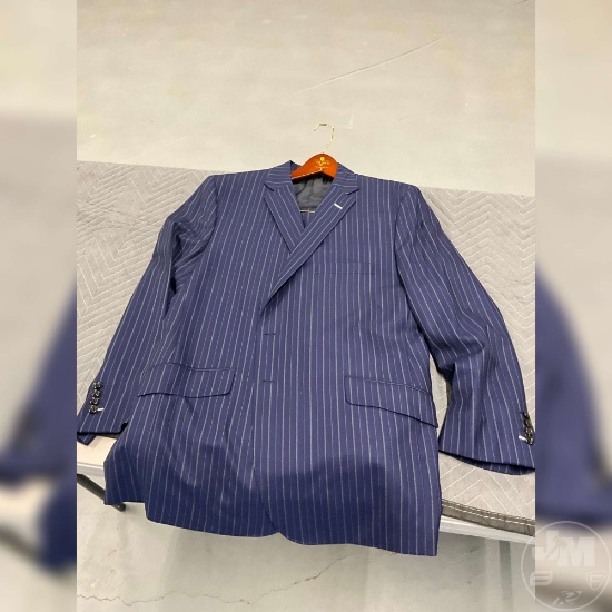 CUSTOM TAILORED SUIT TOM JAMES HOLLAND & SHERRY BLUE /