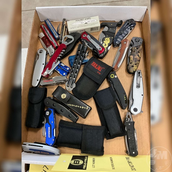 FLAT OF KNIVES AND LEATHERMAN TOOLS