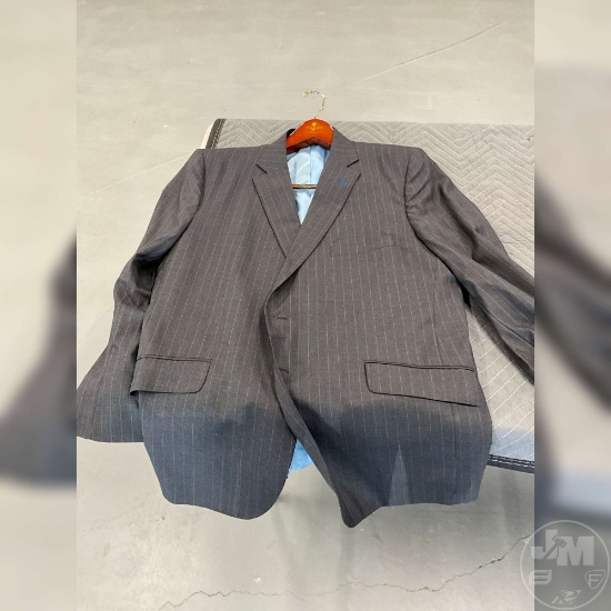 CUSTOM TAILORED SUIT BY TOM JAMES HOLLAND & SHERRY BLUE/PINK