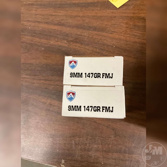 100 ROUNDS 9MM FMJ