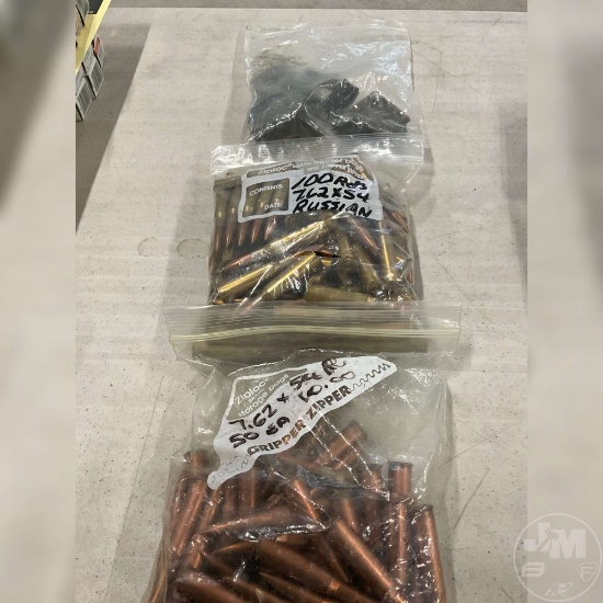 150 ROUNDS OF 7.62X54 WITH STRIPPER CLIPS