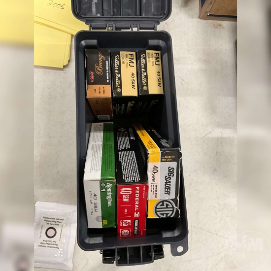 AMMO BOX WITH 40 S&W APROX 300 ROUNDS