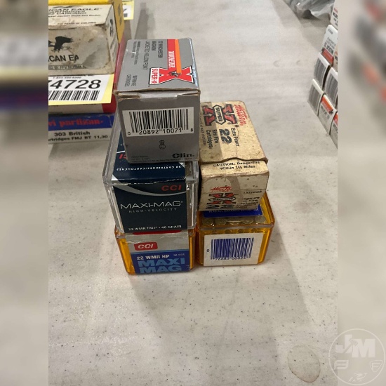 250 ROUNDS OF 22 MAG