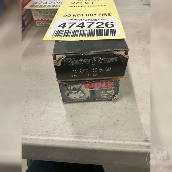 100 ROUNDS 45 AUTO
