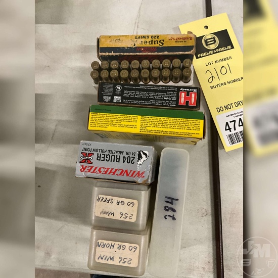 MISC RIFLE AMMO 246, 204,284, 220SWIFT, 243