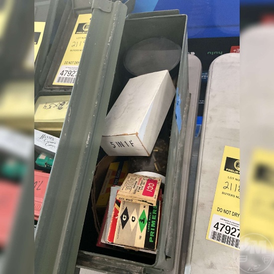 AMMO BOX WITH BLANKS AND PRIMERS