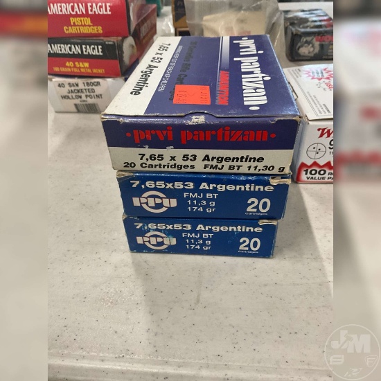 60 ROUNDS 7.65X53 ARGENTINE