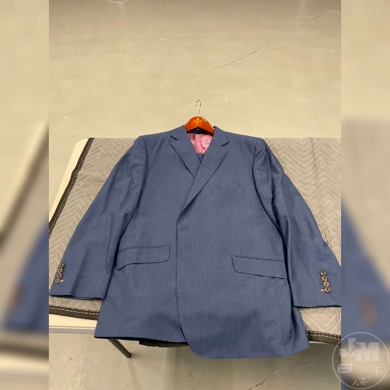 CUSTOM TAILORED SUIT TOM JAMES HOLLAND SHERRY BLUE/PINK