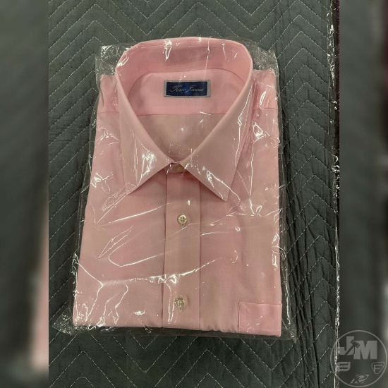 TOM JAMES TAILORED SHIRT WITH TIE PINK