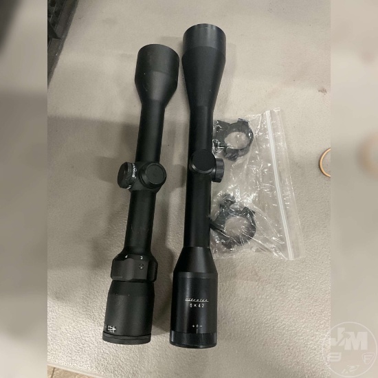 2 SCOPES WITH MOUNTING RINGS BUSHNELL 3X9X40 AR04053 & ULTRALUX
